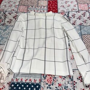 Mock high neck blouse